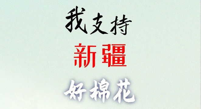 中國(guó)好棉花，我們支持！